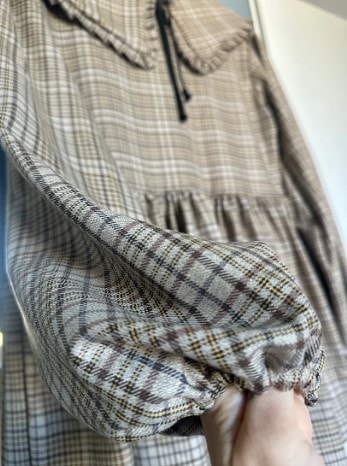 Abito Check Beige view 2